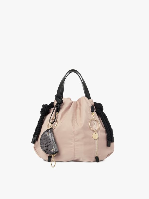 Chloé Bandolera Mujer Flo Beige Nylon OALZ74561